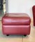 Leather Armchair and Pouf from Zanotta, 1980s, Set of 2 3