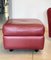 Leather Armchair and Pouf from Zanotta, 1980s, Set of 2, Image 3