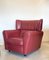Leather Armchair and Pouf from Zanotta, 1980s, Set of 2 2
