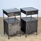 Polished Iron Nightstands, 1920s, Set of 2, Image 4