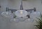 Large Mid-Century Italian Chrome Ceiling Lamp by Gaetano Sciolari 1