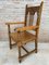 19th-Century French Carved Oak Turned Wood Armchair 5