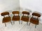 Vintage Industrial Metal and Wood Result Chairs by Friso Kramer for Ahrend De Cirkel, 1960s, Set of 4 11