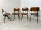 Vintage Industrial Metal and Wood Result Chairs by Friso Kramer for Ahrend De Cirkel, 1960s, Set of 4 8
