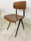 Vintage Industrial Metal and Wood Result Chairs by Friso Kramer for Ahrend De Cirkel, 1960s, Set of 4 10