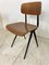 Vintage Industrial Metal and Wood Result Chairs by Friso Kramer for Ahrend De Cirkel, 1960s, Set of 4, Image 10