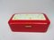 Caja de pan rojo esmaltado, años 40, Immagine 1
