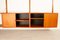Mueble de pared danés vintage de teca de Poul Cadovius para Cado, años 60, Imagen 9