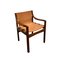 Natural Leather and Wood Chair, Italy, 1960s 2