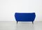 Blaues 2-Sitzer Sofa von Giulia Veronesi für ISA Bergamo, Italien, 1950er 5