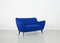 Blaues 2-Sitzer Sofa von Giulia Veronesi für ISA Bergamo, Italien, 1950er 2