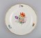 Antique Bowl & Porcelain Plates with Hand-Painted Flowers from Meissen, Set of 4 2