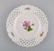 Bol et Assiettes Antiques en Porcelaine avec Fleurs Peintes à la Main de Meissen, Set de 4 4