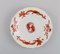 Antique Red Dragon Inkwell on a Saucer in Hand-Painted Porcelain from Meissen, Set of 2 5