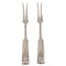 Silverware No. 2 Cold Meat Forks in Silver from Hans Hansen, 1930s, Set of 2, Image 1