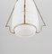 Scandinavian Modern Pendant in Brass and Glass, 1940s 6