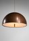 Danish Copper Pendant Lamps by Jo Hammerborg, Set of 3 7