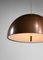 Danish Copper Pendant Lamps by Jo Hammerborg, Set of 3 8