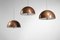 Danish Copper Pendant Lamps by Jo Hammerborg, Set of 3 2