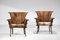 Palm Wood Armchairs, 1930s, Set of 2 2