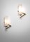 Square Gilt Bronze & Opaline Sconces from Arlus, 1960s, Set of 2, Image 2