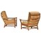 Solid Oak Armchairs by Guillerme et Chambron, Set of 2 1