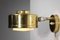 Scandinavian Round Brass Sconces from Asea, 1960s, Set of 2 12