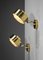 Scandinavian Round Brass Sconces from Asea, 1960s, Set of 2 5