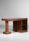 Brutalist Desk in Solid Oak by Charles Dudouyt 11