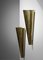 Modernist Curved Wall Sconces in Brass, Set of 2 7