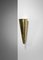 Modernist Curved Wall Sconces in Brass, Set of 2 10