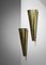 Modernist Curved Wall Sconces in Brass, Set of 2 14