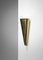 Modernist Curved Wall Sconces in Brass, Set of 2, Image 6