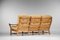 3-Seater Solid Oak Sofa by Guillerme et Chambron, 1960s, Image 9