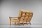 3-Seater Solid Oak Sofa by Guillerme et Chambron, 1960s 3