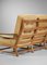 3-Seater Solid Oak Sofa by Guillerme et Chambron, 1960s, Image 5