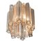 Italian Smoked Pink Murano Glass Chandelier from Barovier & Toso, 1950s 1