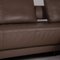 Brand Face Brown Leather Sofa from Ewald Schillig 4