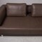 Brand Face Brown Leather Sofa from Ewald Schillig 3