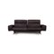 Grey Leather 3-Seater Sofa from Koinor 1