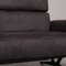 Grey Leather 3-Seater Sofa from Koinor 4
