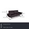 Grey Leather 3-Seater Sofa from Koinor 2