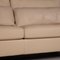 3300 Cream Leather 3-Seater Sofa from Rolf Benz 3
