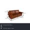 3300 Brown Leather 3-Seater Sofa from Rolf Benz 2