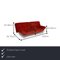 Smala Red Fabric 3-Seater Sofa from Ligne Roset 2