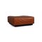 Tema Brown Leather Stool from Franz Fertig 1