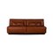 Tema Brown Leather 2-Seater Sofa from Franz Fertig 1