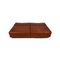 Tema Brown Leather Sofa Set from Franz Fertig, Set of 3 6