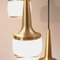 Luminaire Cascade en Laiton et Verre de Staff, 1960s 4