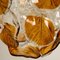 Lustre Murano en Verre Transparent Orange et Chrome de Mazzega, 1960s 2